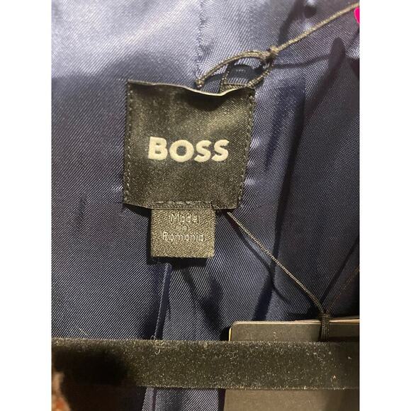 NWT Boss Janka Double Breasted Blazer tweed marshland Green Tartan size 2 - Picture 10 of 15